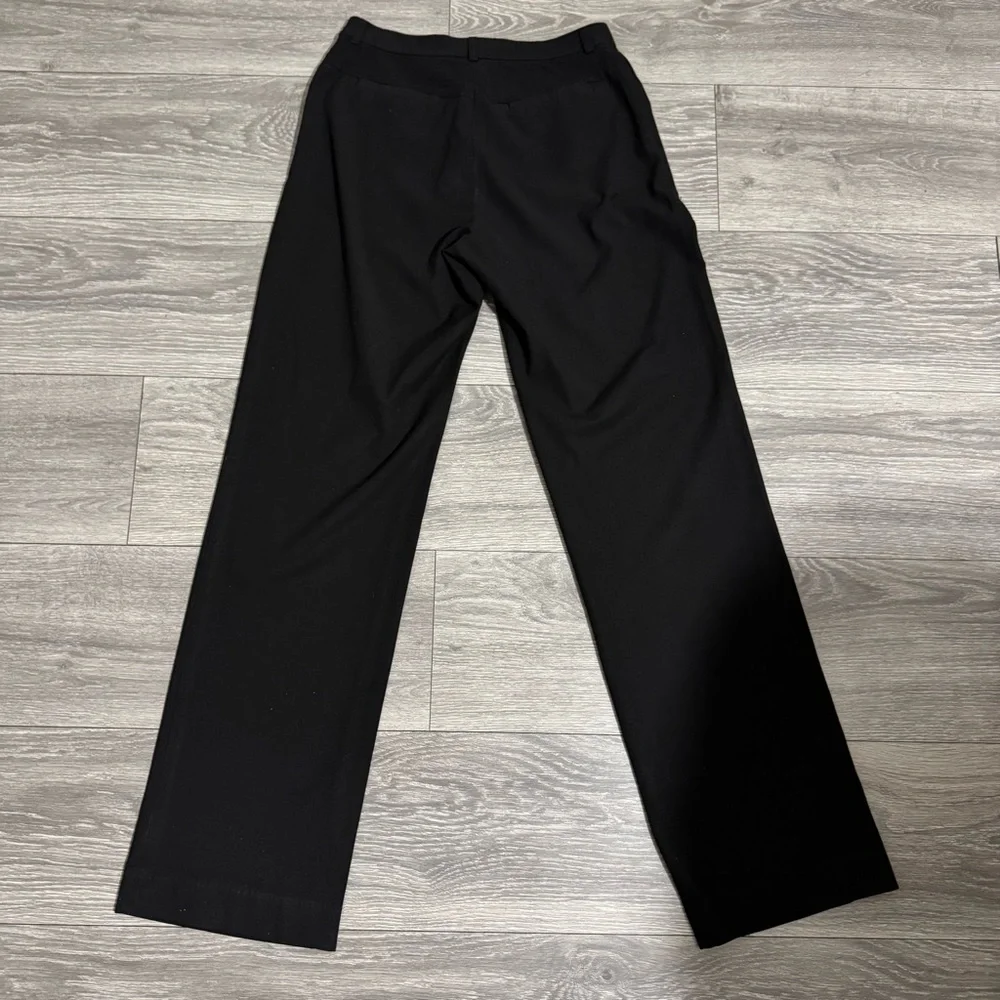 Old Navy Collection Women Black Stretch Office Business Casual Straight Pants 4L
